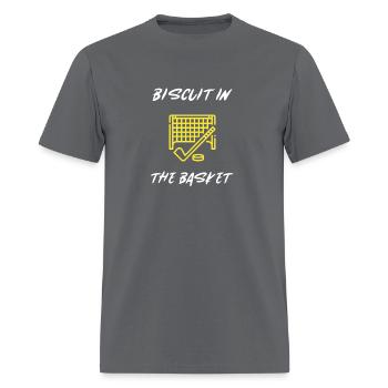 BISCUIT IN THE BASKET - Men's T-Shirt - charcoal - Front - Jose (178cm)
