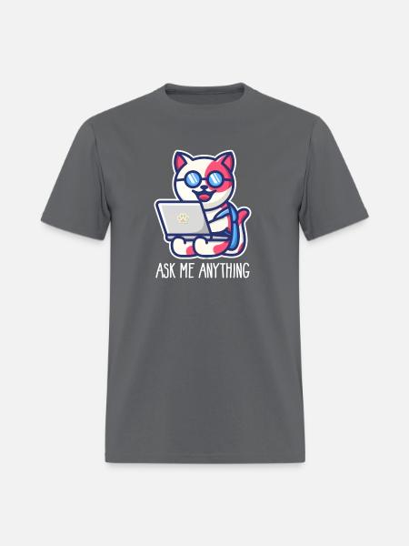 Prompt Engineer Ask Me Anything - Men's T-Shirt - charcoal