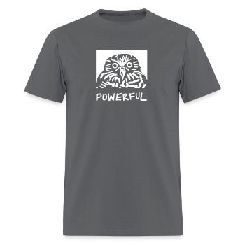 Powerful Owl - Men's T-Shirt - charcoal - Front - Jose (178cm)