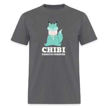 Chibi Fanatic Forever Chibi Drawing - Men's T-Shirt - charcoal - Front - Jose (178cm)