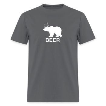 Beer Bear - Men's T-Shirt - charcoal - Front - Jose (178cm)