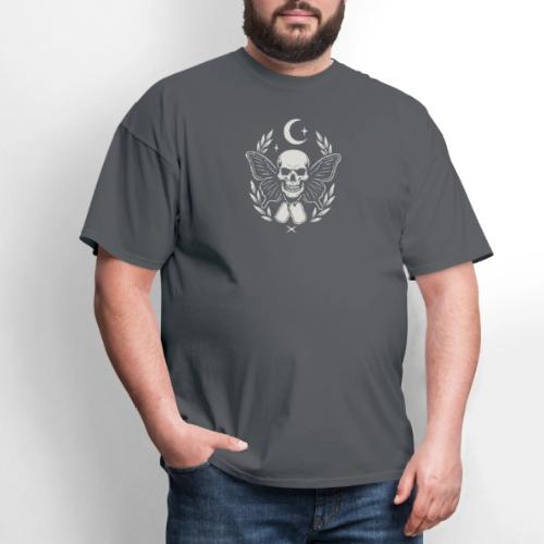 Skull butterfly dog tags - Men's T-Shirt