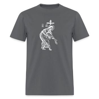 Resurrection White Drawing - Men's T-Shirt - charcoal - Front - Jose (178cm)