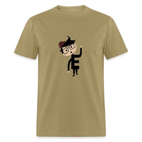Alphabet Letter E - Uneven Little Man Enzo - Men's T-Shirt