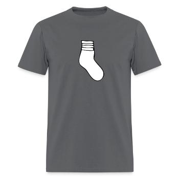 sock - Men's T-Shirt - charcoal - Front - Jose (178cm)