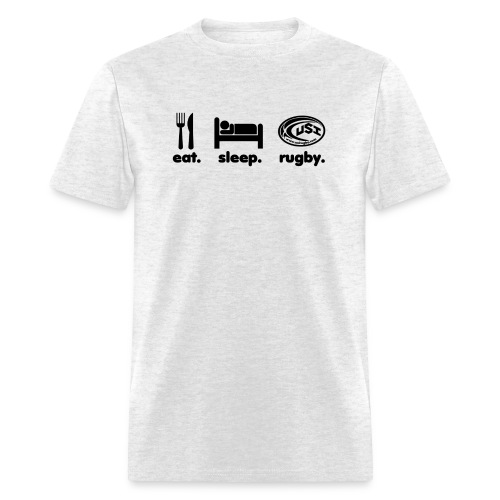 eat sleep rugby black - Men's T-Shirt