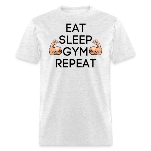 Eat Sleep Gym Repeat 2 Big Biceps - Men's T-Shirt