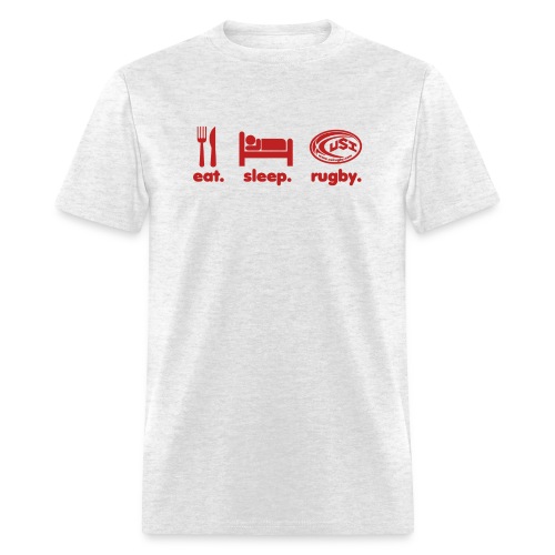 eat sleep rugby red - Men's T-Shirt