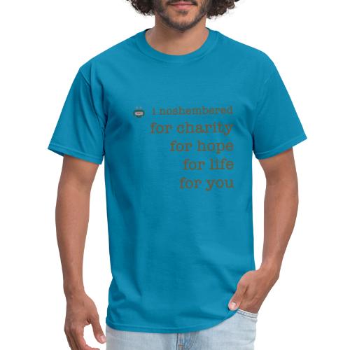 noshember for charity png - Men's T-Shirt