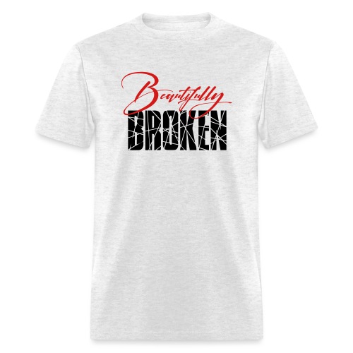 Beautifully Broken - Red & Black print - Men's T-Shirt
