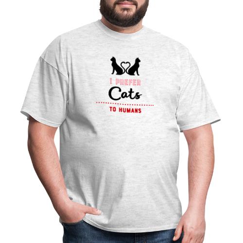 Prefer Cats - Men's T-Shirt