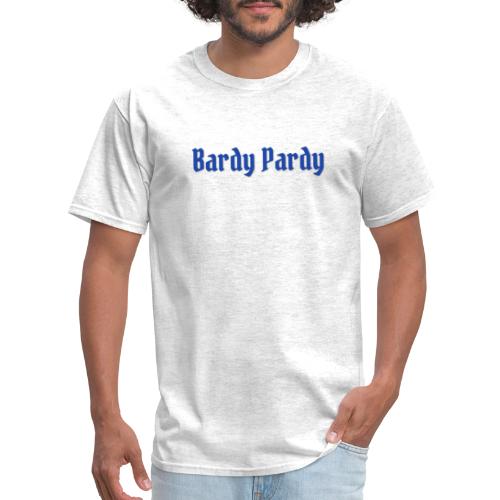 Bardy Pardy Blue Letters - Men's T-Shirt