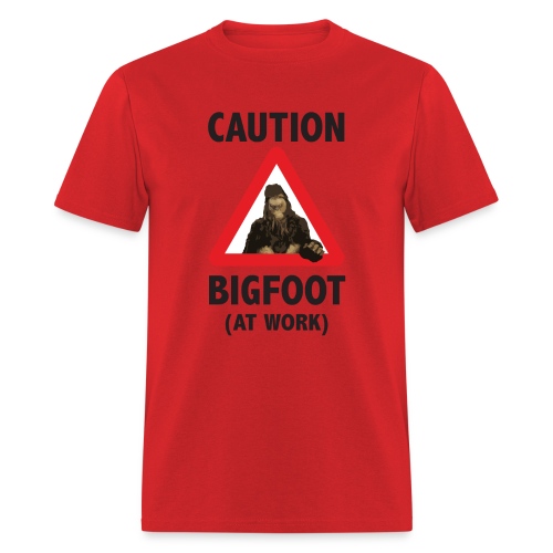 Bigfoot At Work - Men's T-Shirt