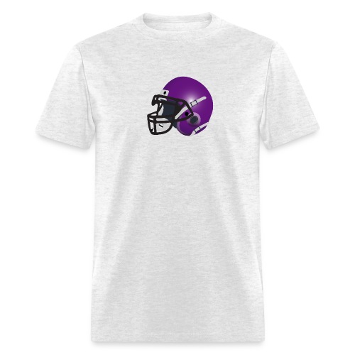purple footbal lhelmet - Men's T-Shirt