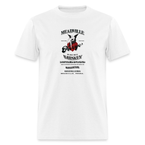 Meadville Pure Rye Whiskey Label - Men's T-Shirt