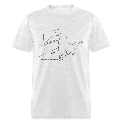 trex growth chart shirt - Men's T-Shirt