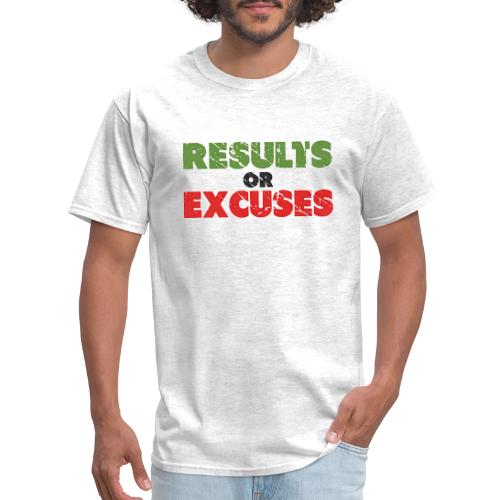 Results or Excuses | Vintage Style - Men's T-Shirt