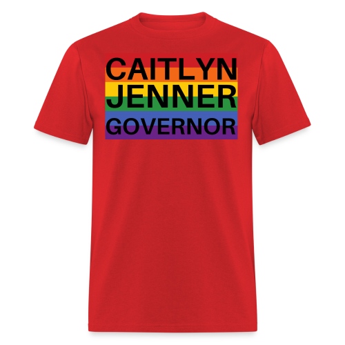 Caitlyn Jenner Governor - LGBT Movement Flag - Men's T-Shirt