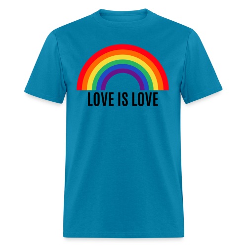 Rainbow LGBT Love is Love - Men's T-Shirt