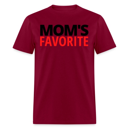 MOM's Favorite (black & red version) - Men's T-Shirt