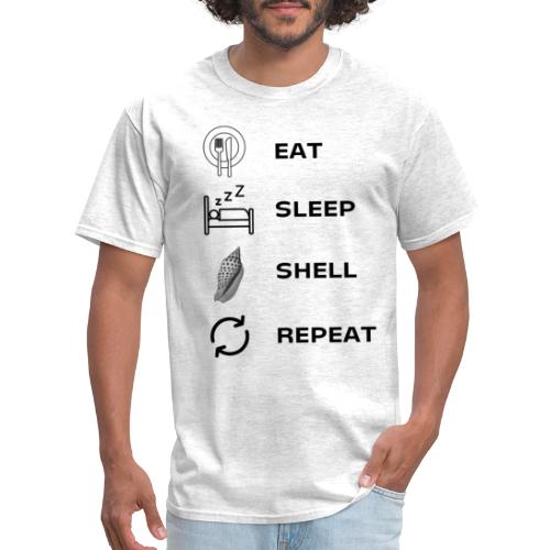 Eat, sleep, shell, repeat - Men's T-Shirt
