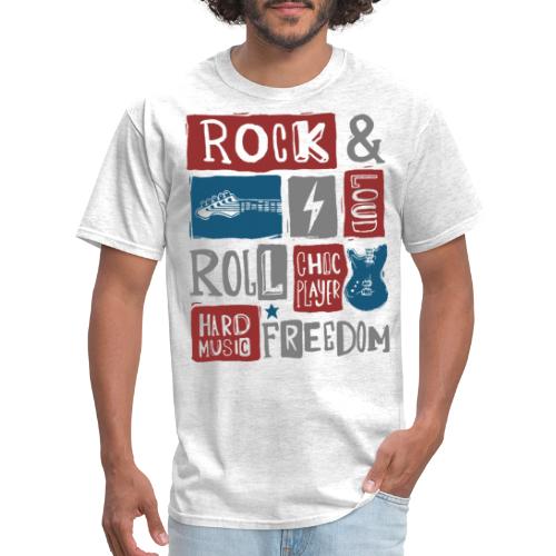 rock music guitar player - Men's T-Shirt