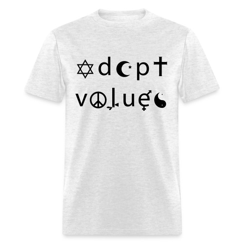 Adopt Values / Tolerance Parody / Coexist Parody - Men's T-Shirt