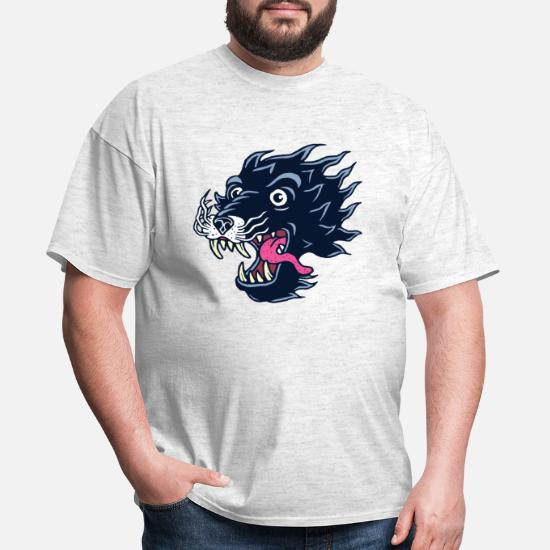 Old School Wolf tattoo for print design' Men's T-Shirt | Spreadshirt