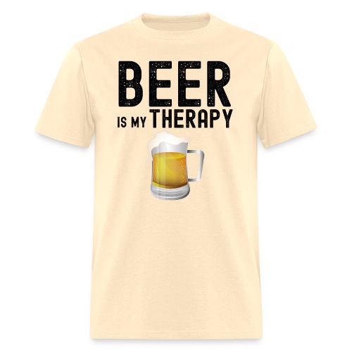 BEER Is My Therapy Beer Mug with Brew - Men's T-Shirt