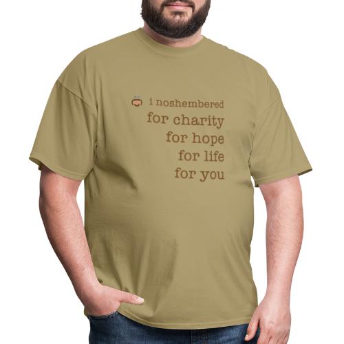 noshember for charity png - Men's T-Shirt