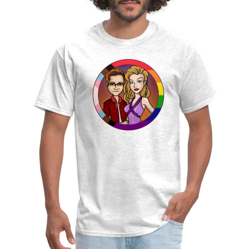 rununtilyoufly Pride Collection - Cory & Kloe - Men's T-Shirt