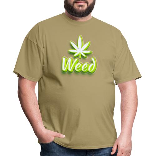 Cannabis Weed Leaf - Marijuana - Customizable - Men's T-Shirt