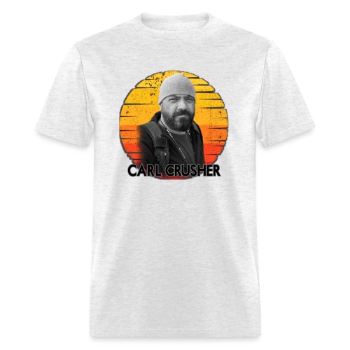 Carl Crusher Black and White Sunset - Men's T-Shirt