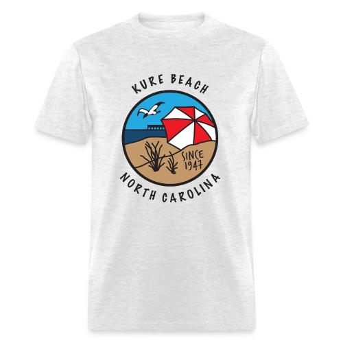 Kure Beach Day-Black Lettering-Front Only - Men's T-Shirt