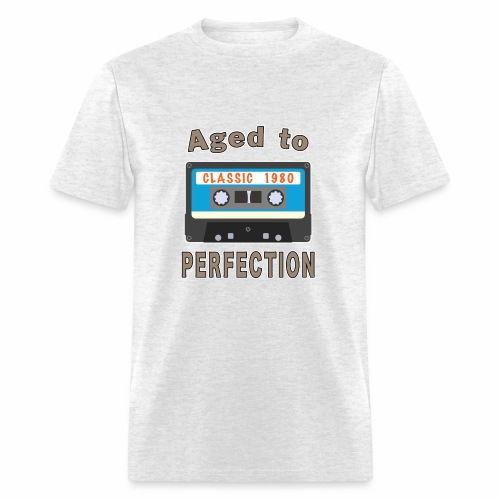 1980 40th Birthday Aged to Perfection Cassette. - Men's T-Shirt
