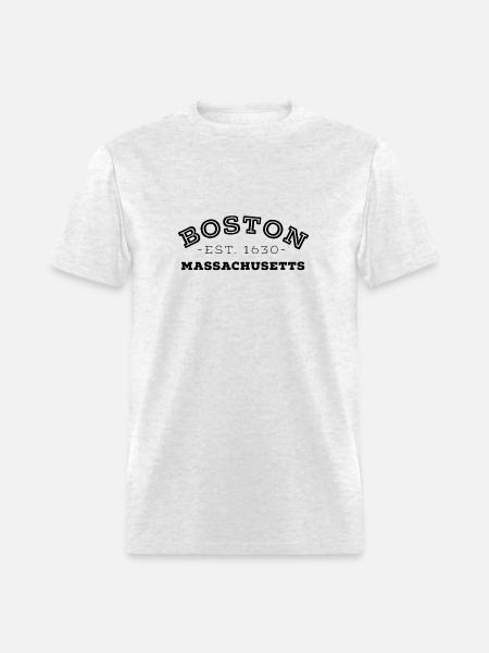 Boston Massachusetts - Men's T-Shirt - light heather gray