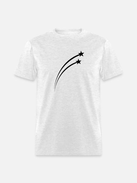 Twin Shooting Star Meteor Arc - Men's T-Shirt - light heather gray