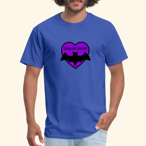 cute goth bat love design - Men's T-Shirt