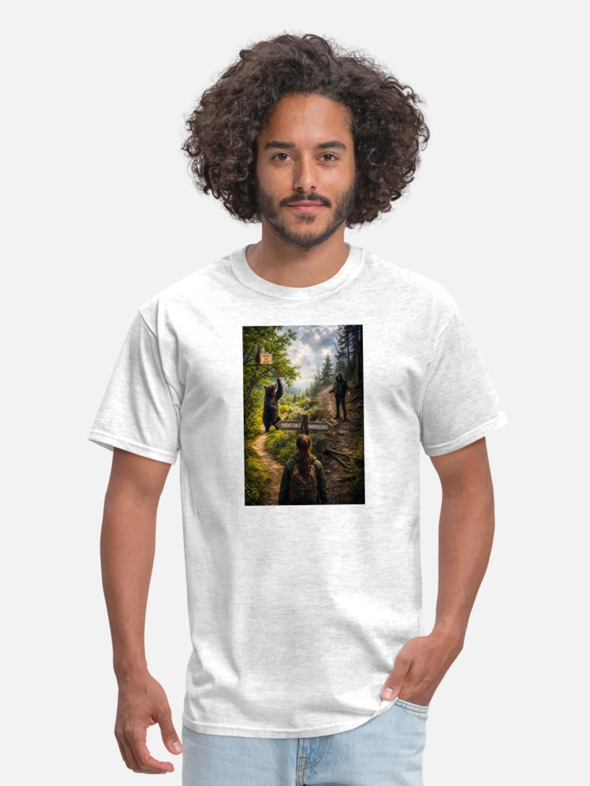 Choose the bear - Men's T-Shirt - light heather gray - Front - Jose (178cm)