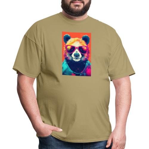 Panda in Pink Sunglasses - Men's T-Shirt