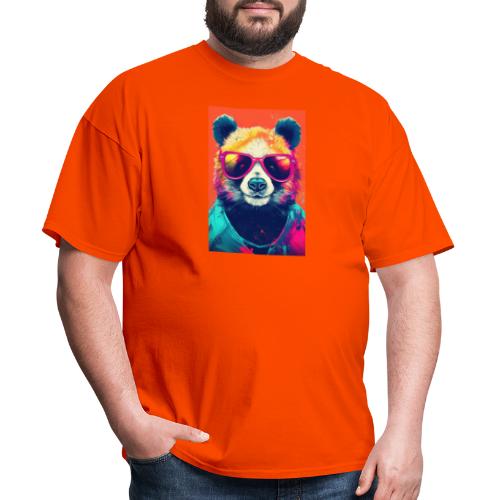 Panda in Pink Sunglasses - Men's T-Shirt