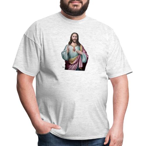Jesus prayer god sacred heart religion christ - Men's T-Shirt