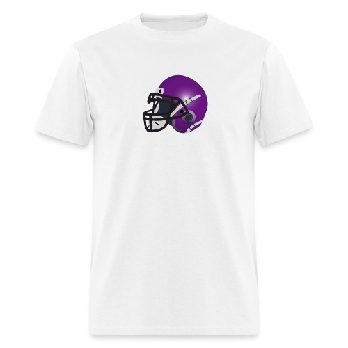 purple footbal lhelmet - Men's T-Shirt