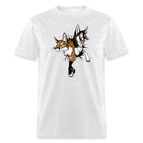 STUCK Foxes (double-sided) - Men's T-Shirt