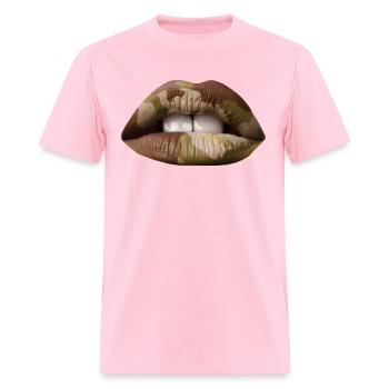Camo Lips - Men's T-Shirt - pink - Front - Jose (178cm)