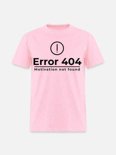 Error code 404 - Men's T-Shirt - pink