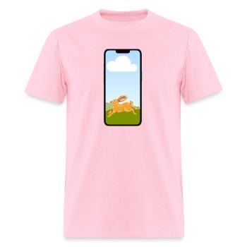 Mobile version - Men's T-Shirt - pink - Front - Jose (178cm)