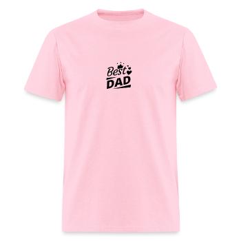 Best DAD - Men's T-Shirt - pink - Front - Jose (178cm)