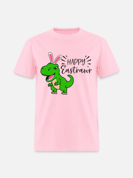 Happy Eastrawr Dinosaur Clothing Easter Day Gifts - Men's T-Shirt - pink