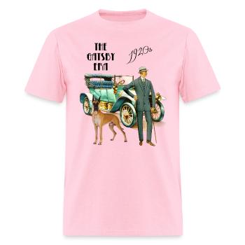 Roaring 20s Gatsby Era - Men's T-Shirt - pink - Front - Jose (178cm)